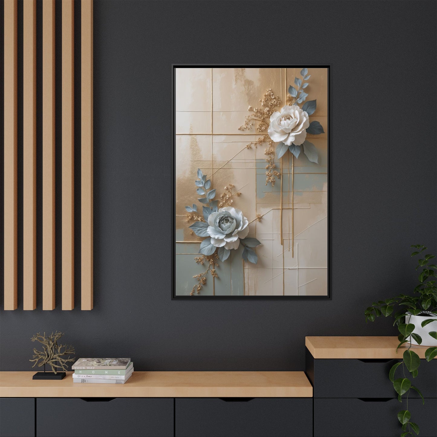 Matte Canvas, Framed (Multi-color)