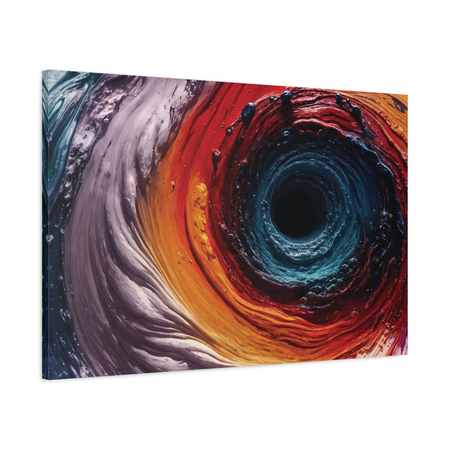Vibrant Abstract Wall Art Canvas - Swirling Colors