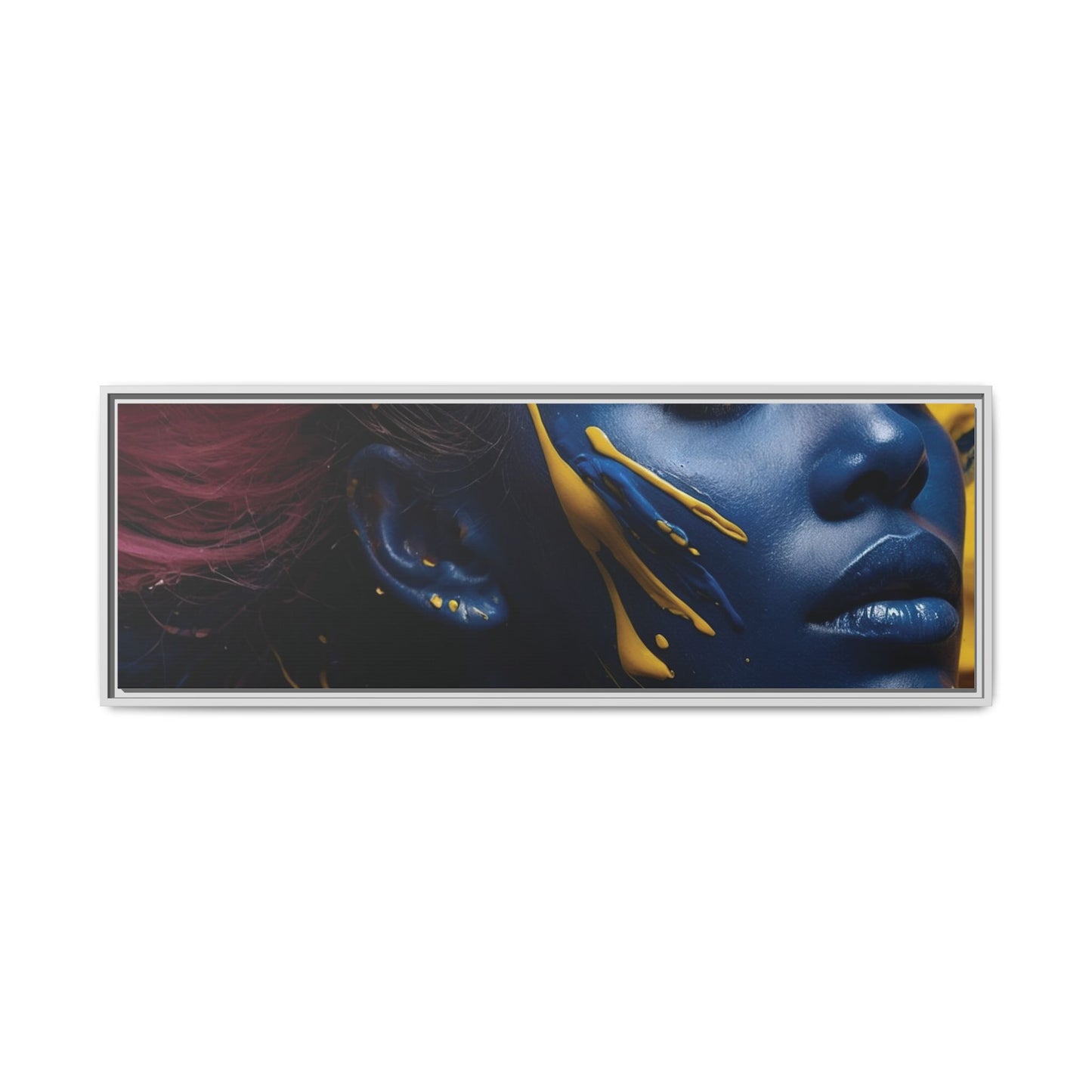 Vibrant Abstract Art Print - Multicolor Framed Canvas Wall Decor