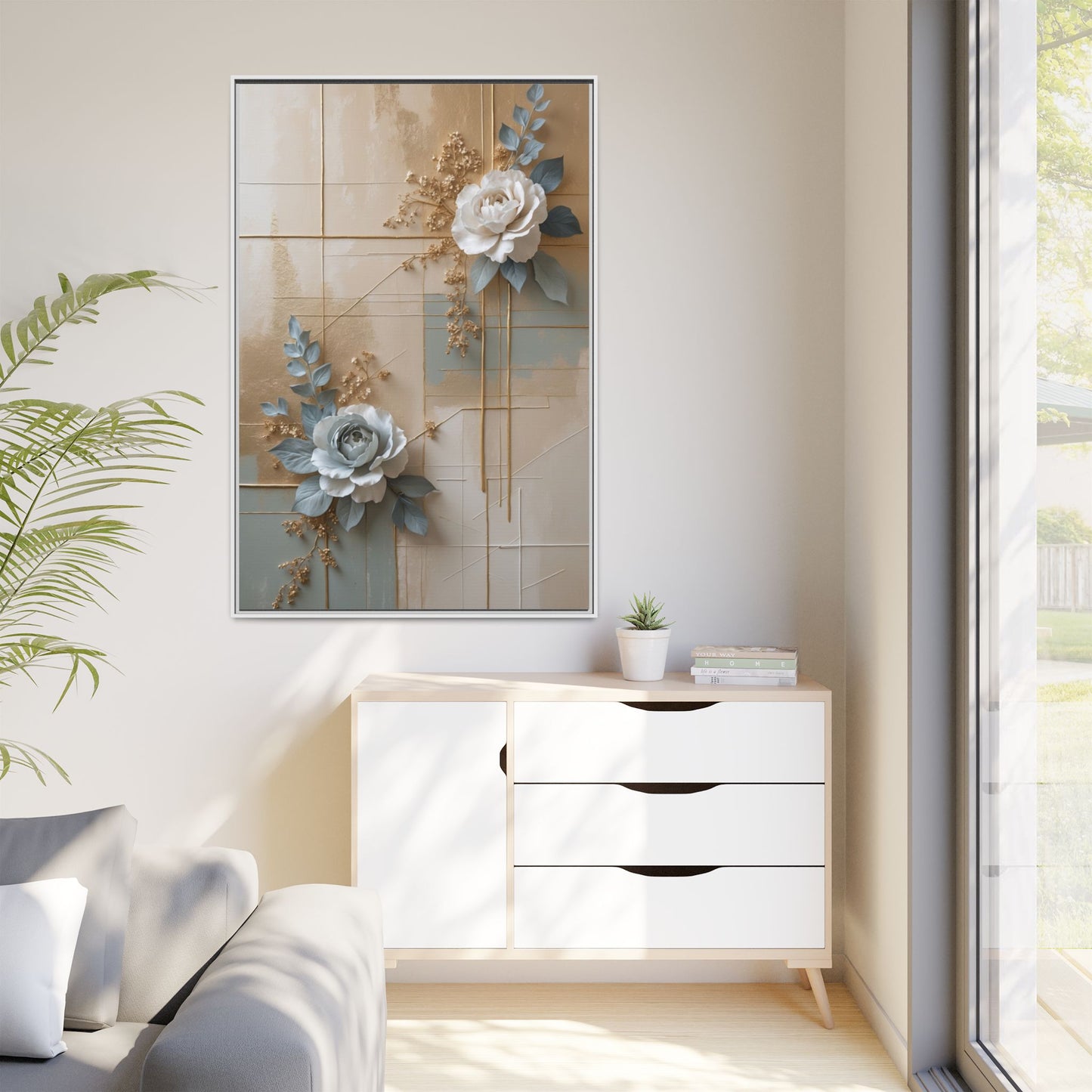 Matte Canvas, Framed (Multi-color)