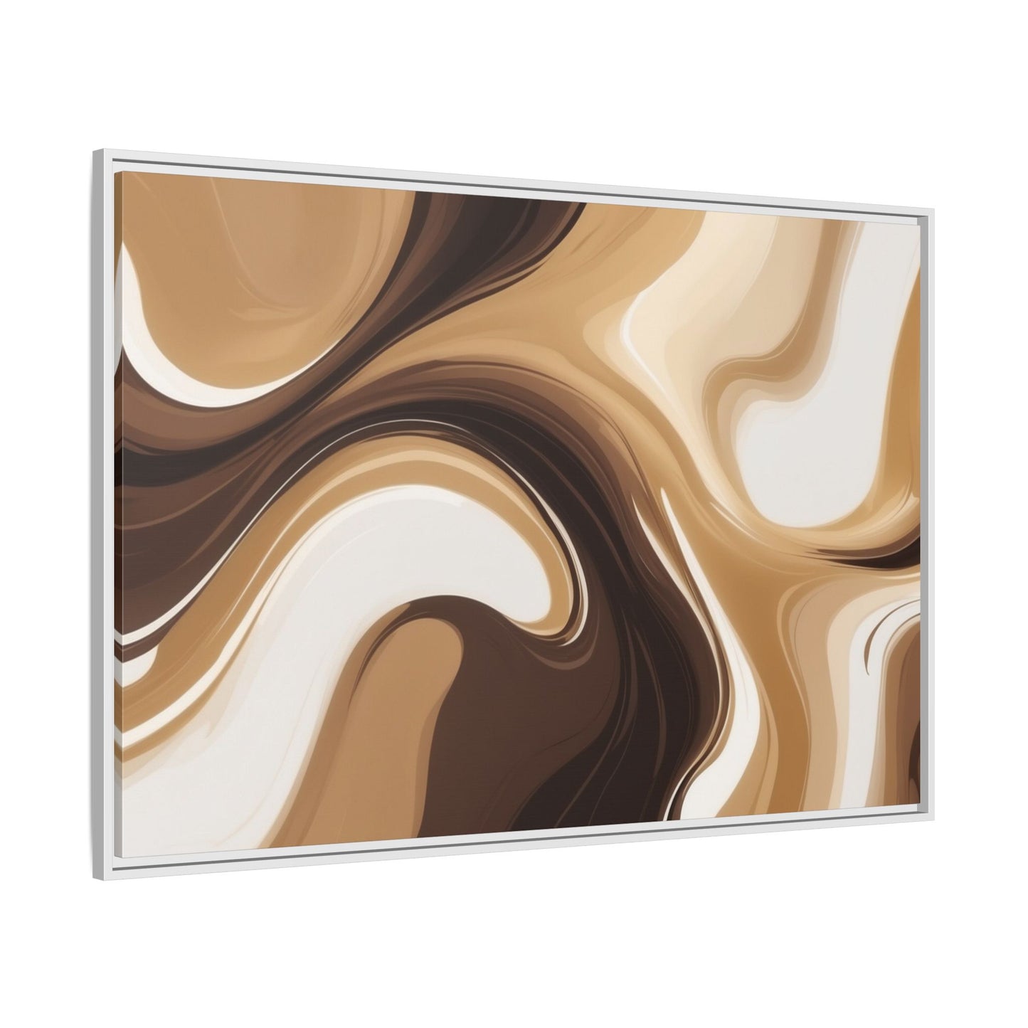 Abstract Wave Framed Canvas Art - Multi-Color Home Decor