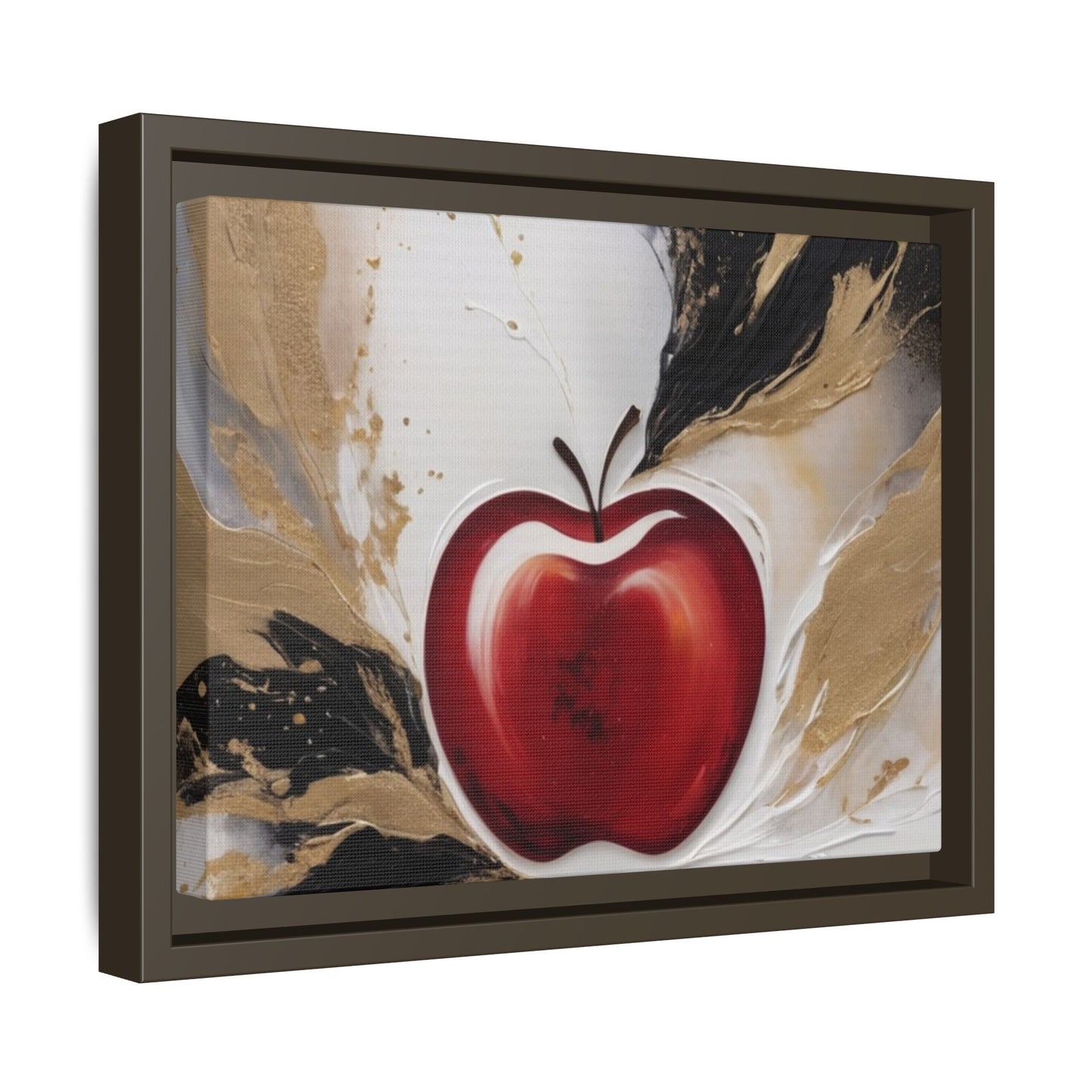 Elegant Apple Canvas Art Print - Framed Wall Decor