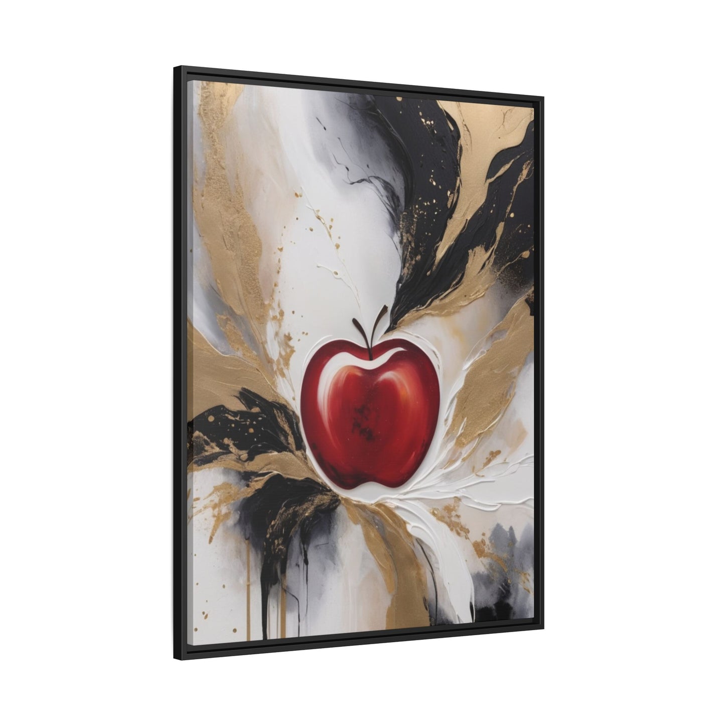 Elegant Apple Canvas Art Print - Framed Wall Decor