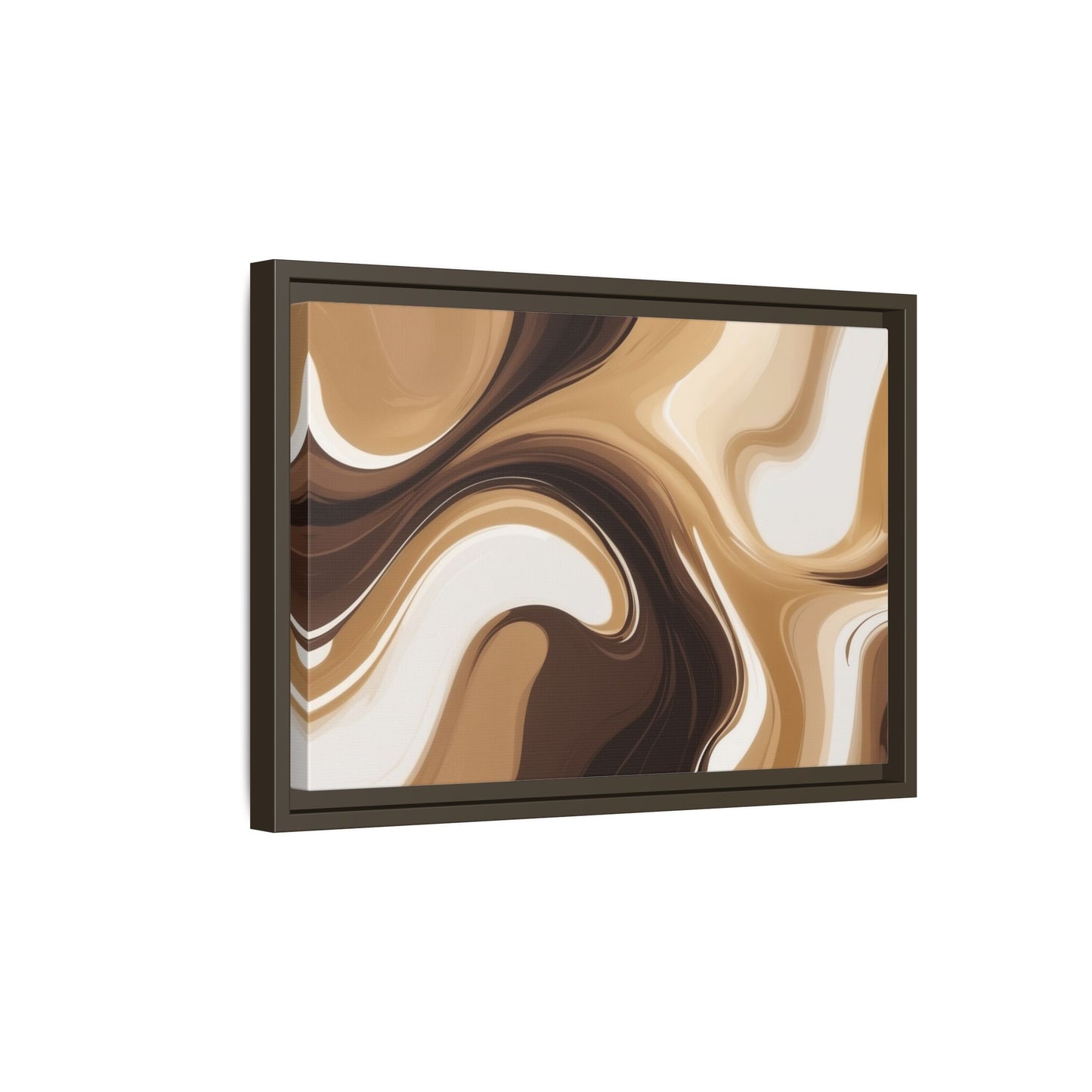 Abstract Wave Framed Canvas Art - Multi-Color Home Decor