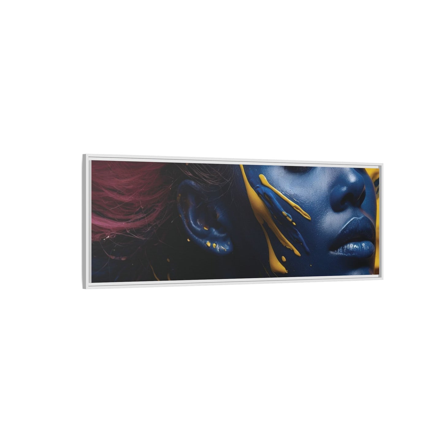 Vibrant Abstract Art Print - Multicolor Framed Canvas Wall Decor