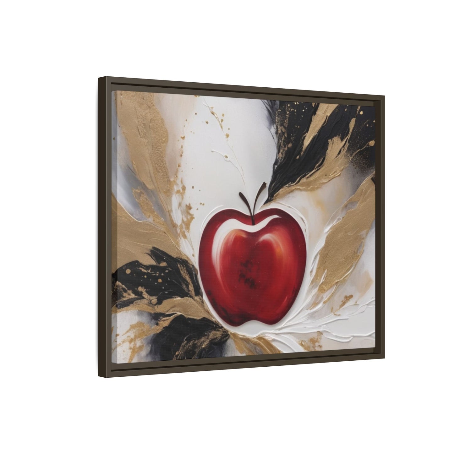 Elegant Apple Canvas Art Print - Framed Wall Decor