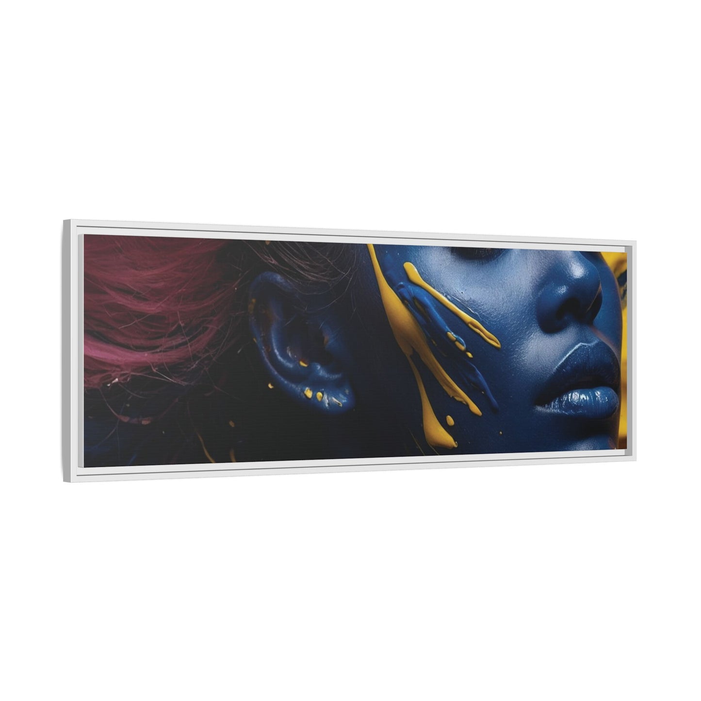 Vibrant Abstract Art Print - Multicolor Framed Canvas Wall Decor