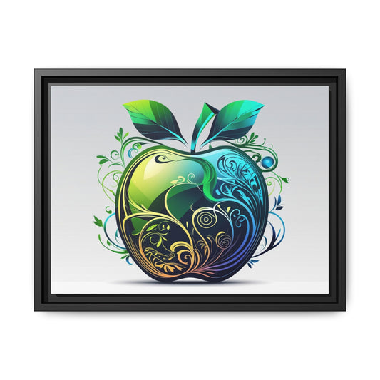 Colorful Framed Apple Canvas Art - Vibrant Home Decor for Nature Lovers