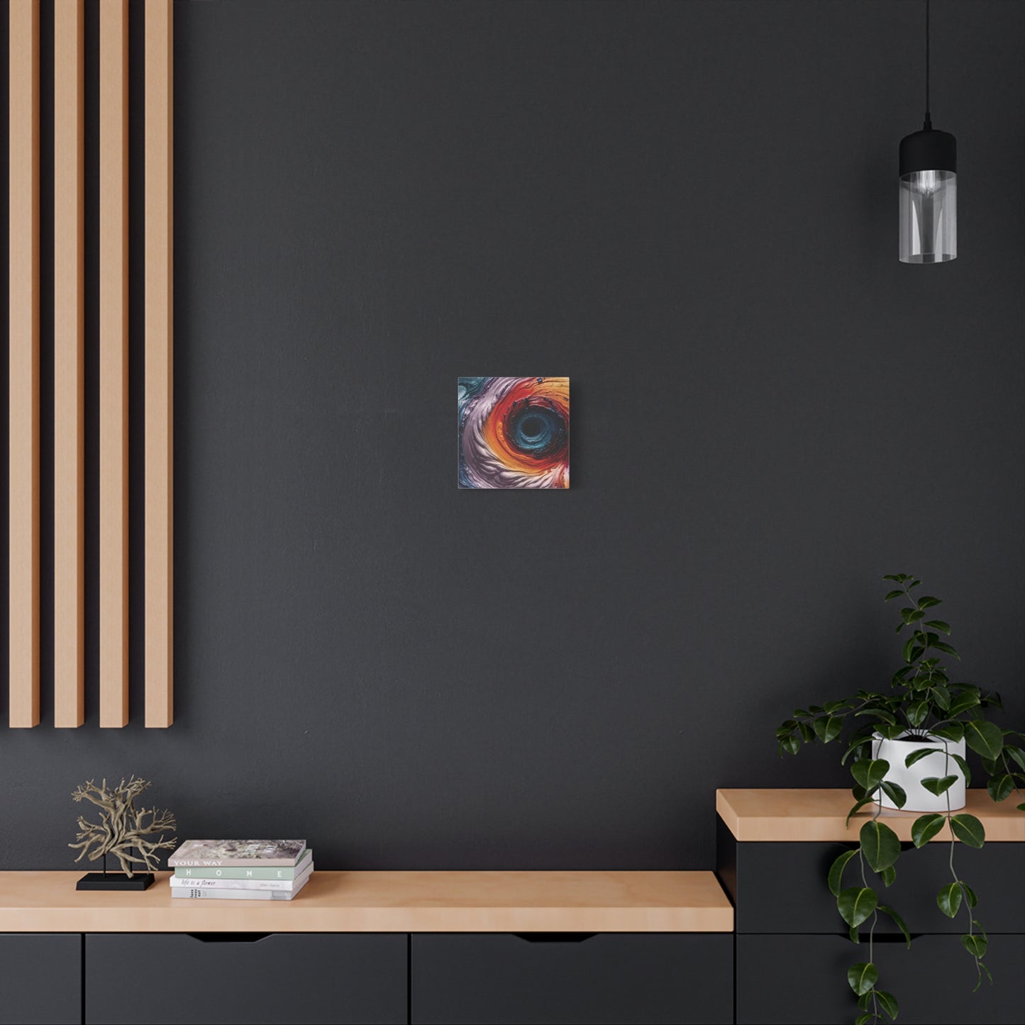 Vibrant Abstract Wall Art Canvas - Swirling Colors
