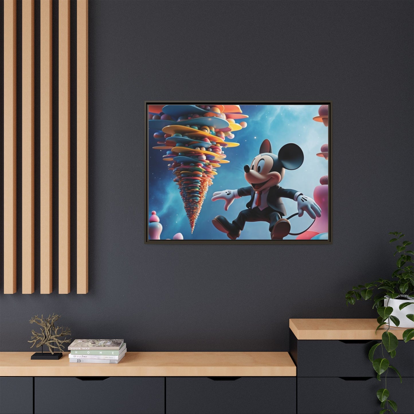 Matte Canvas, Framed (Multi-color)