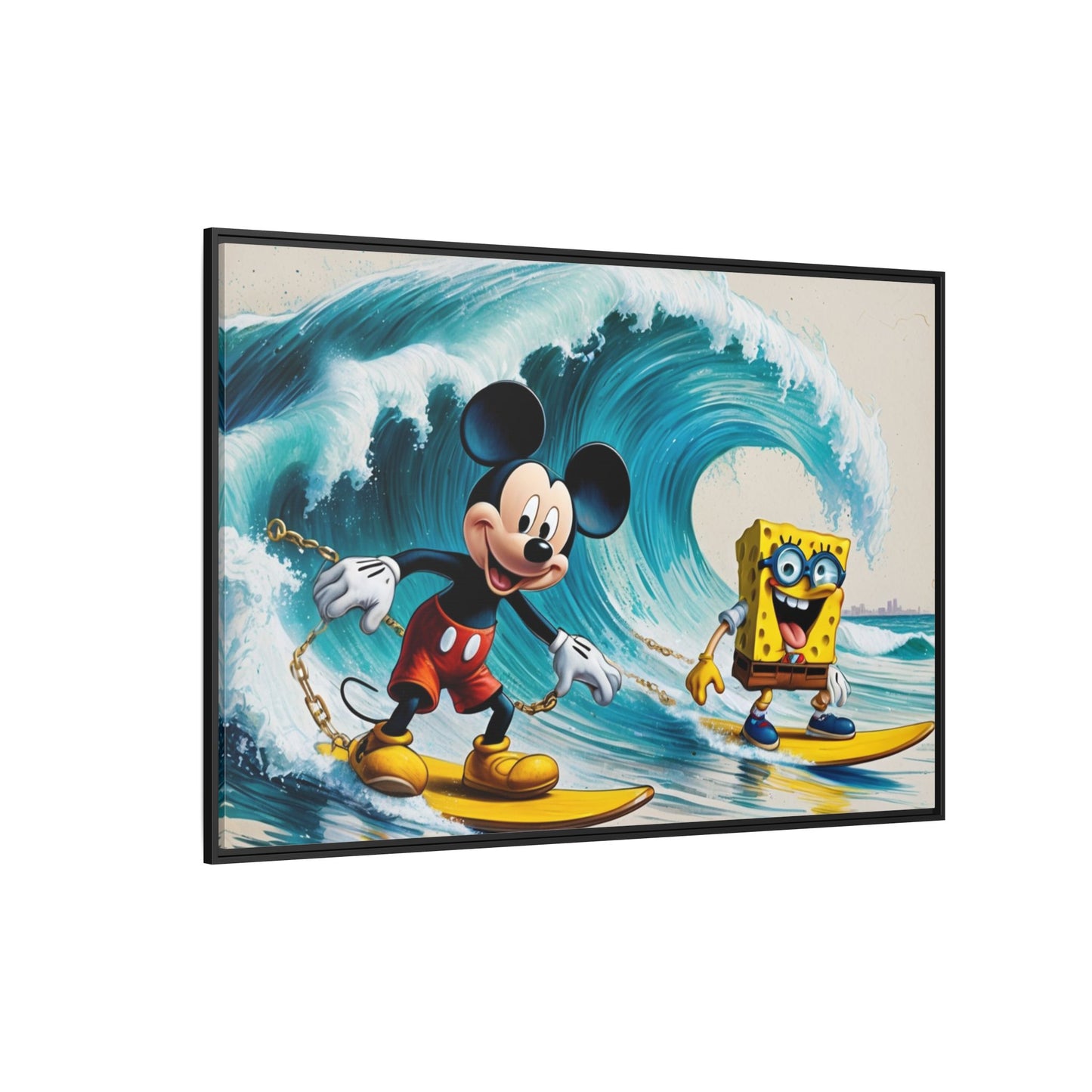 Vibrant Framed Art Print - Bold Floral Fantasy