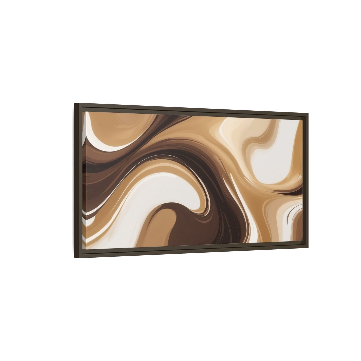 Abstract Wave Framed Canvas Art - Multi-Color Home Decor