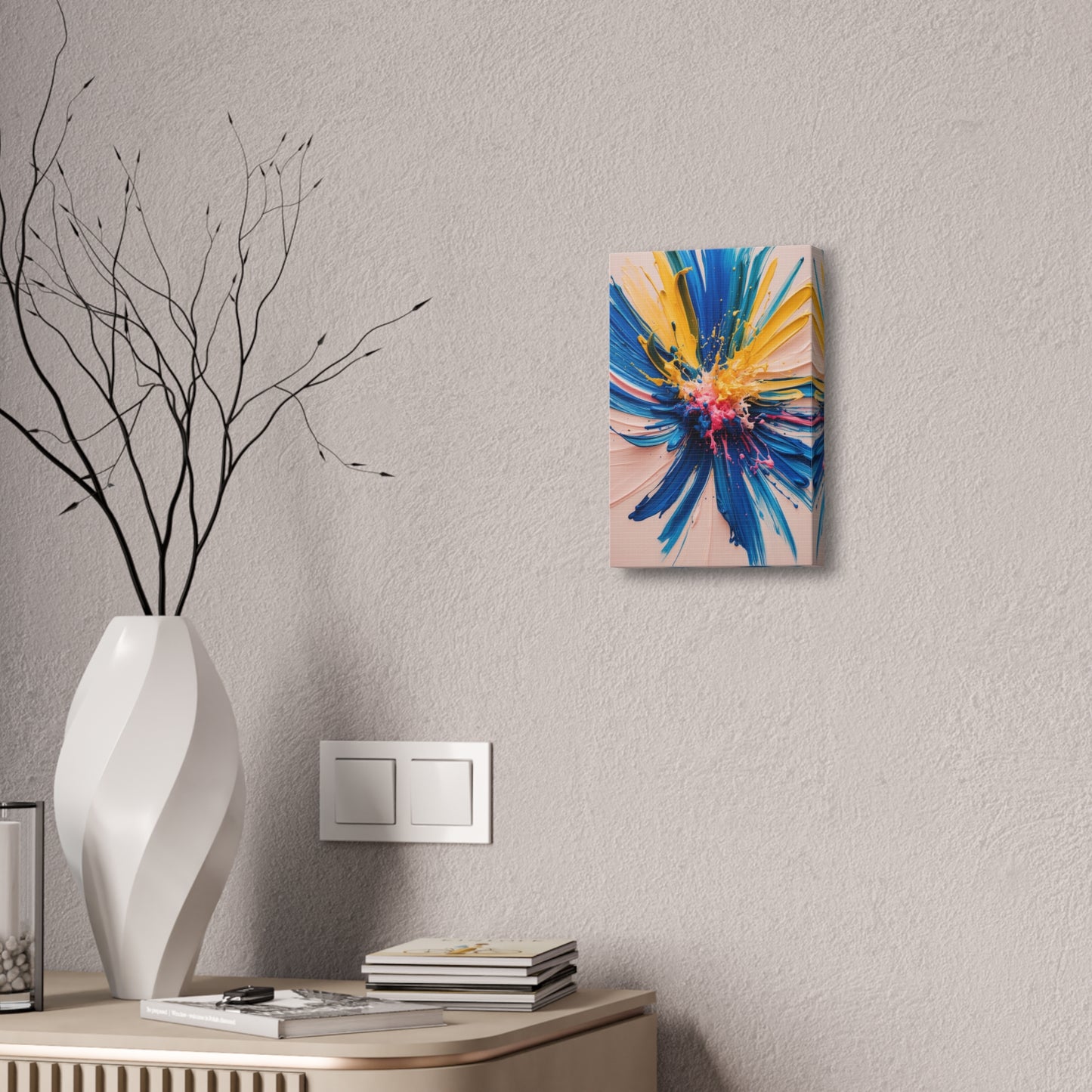 Vibrant Abstract Canvas Art - Color Explosion Wall Decor