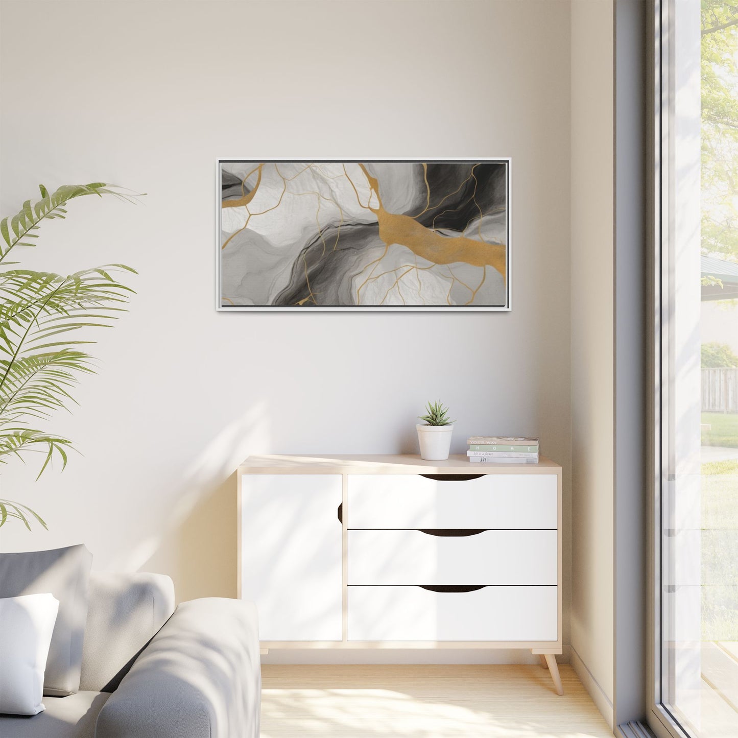 Matte Canvas, Framed (Multi-color)