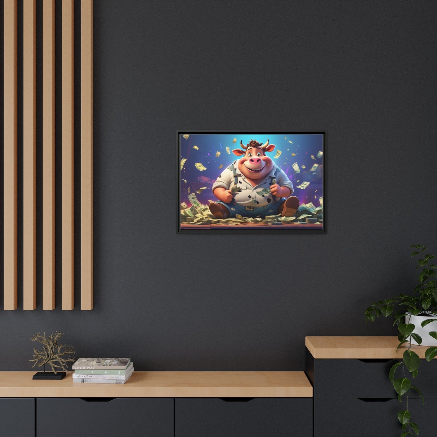 Matte Canvas, Framed (Multi-color)