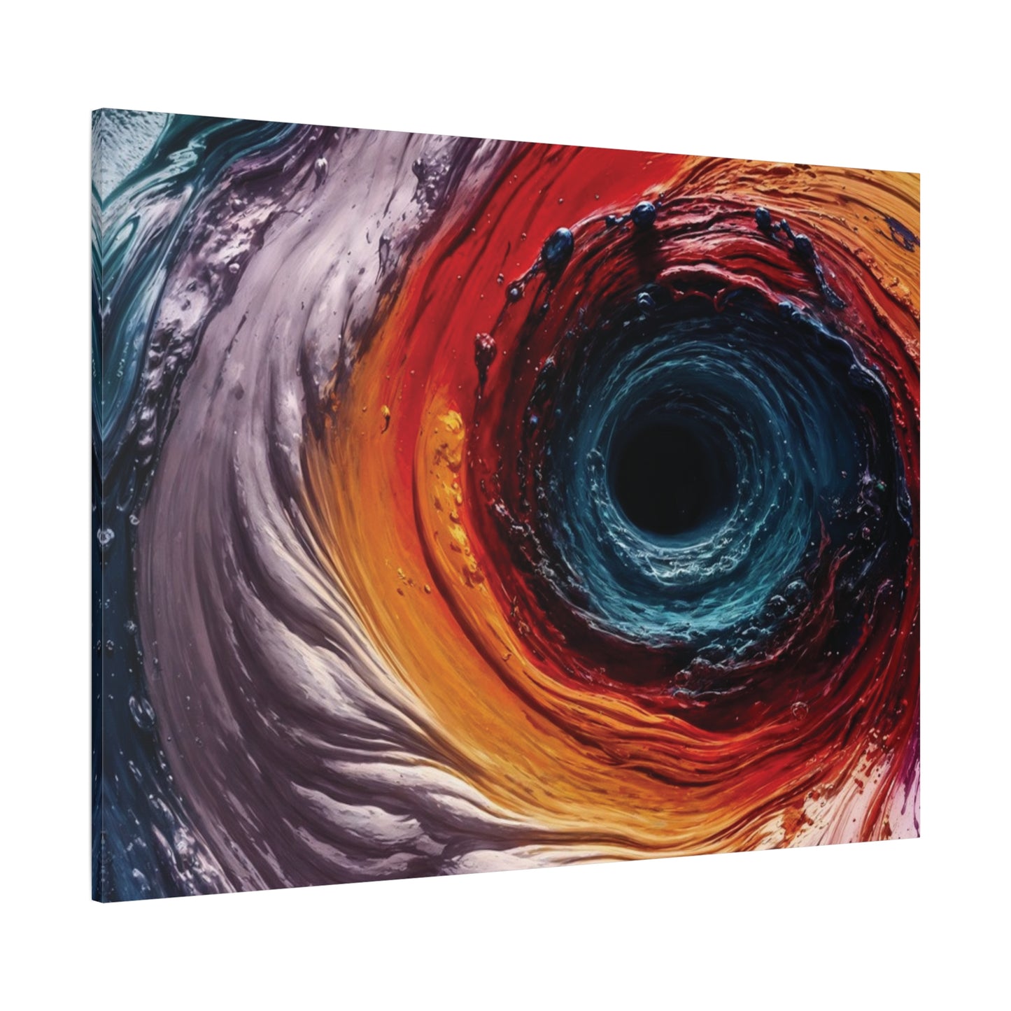 Vibrant Abstract Wall Art Canvas - Swirling Colors