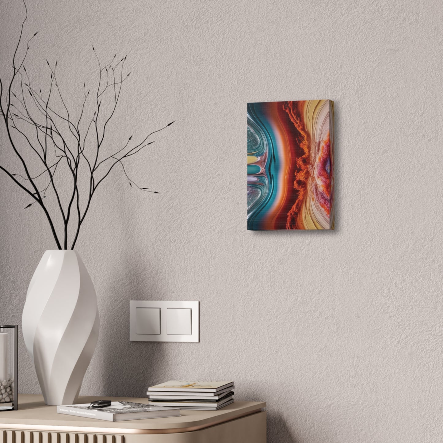 Stunning Abstract Canvas Art - 15" Stretched Wall Decor