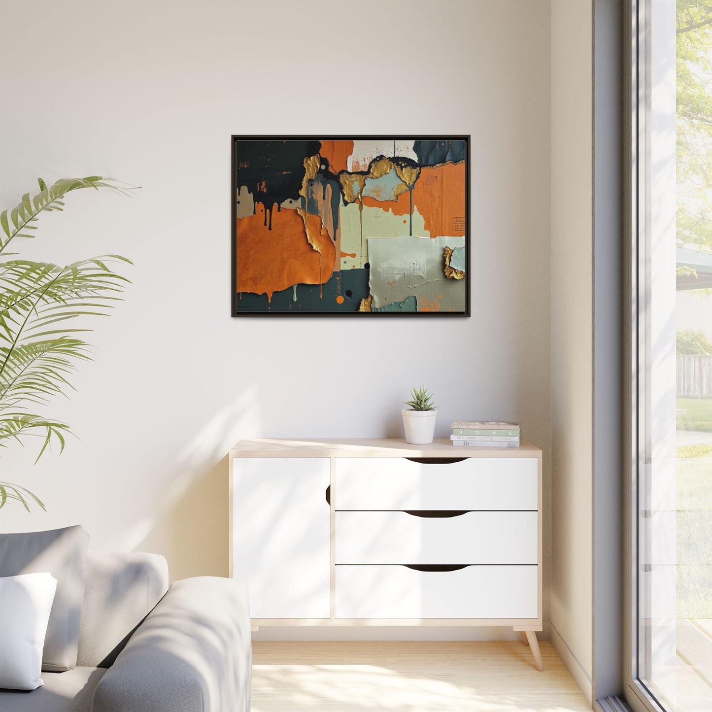 Matte Canvas, Framed (Multi-color)