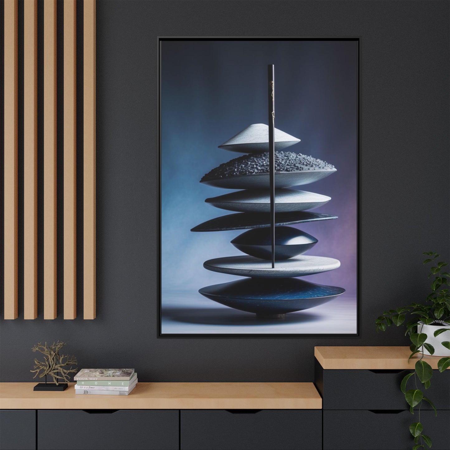 Matte Canvas, Framed (Multi-color)