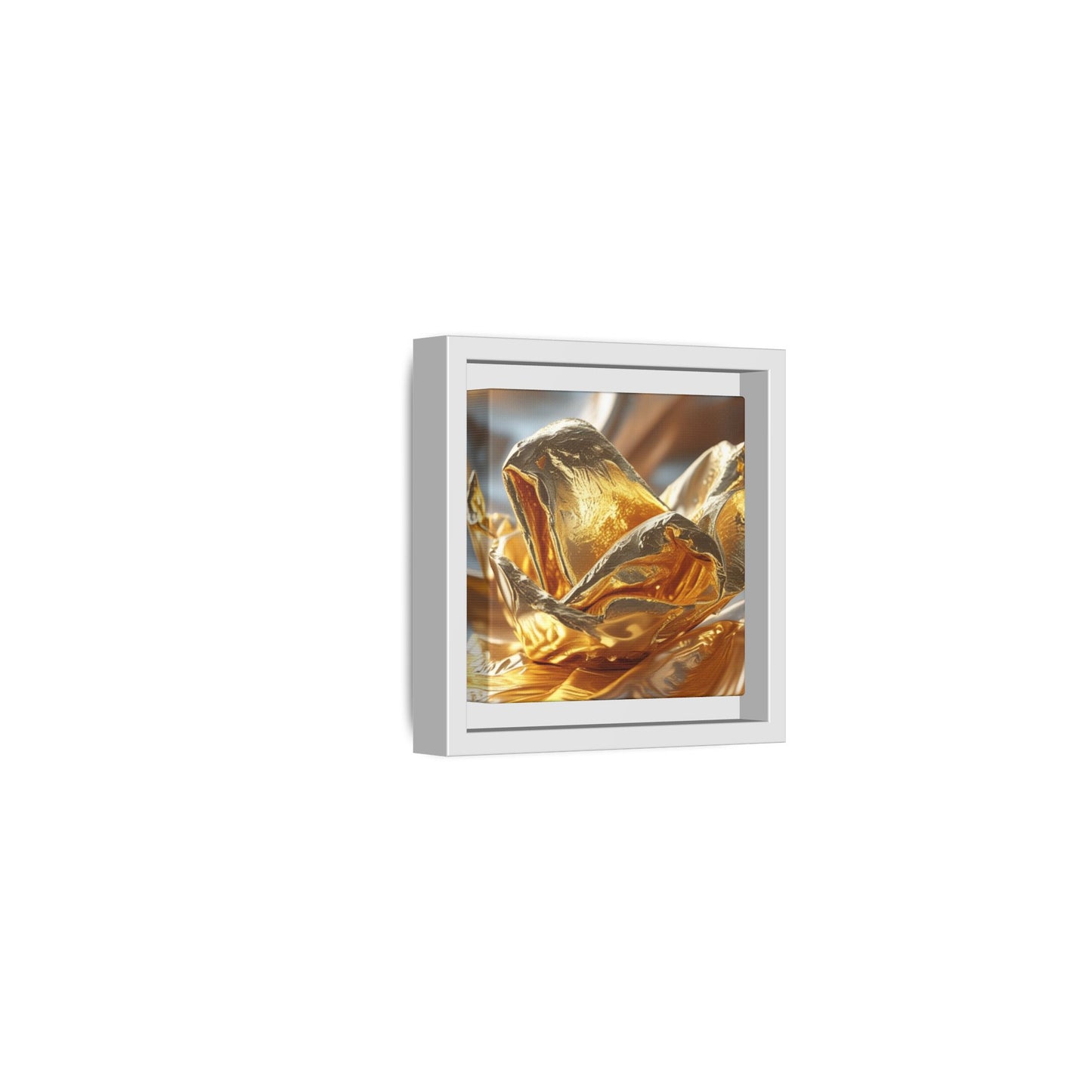 Gold Foil Rose Canvas Art - Elegant Home Decor