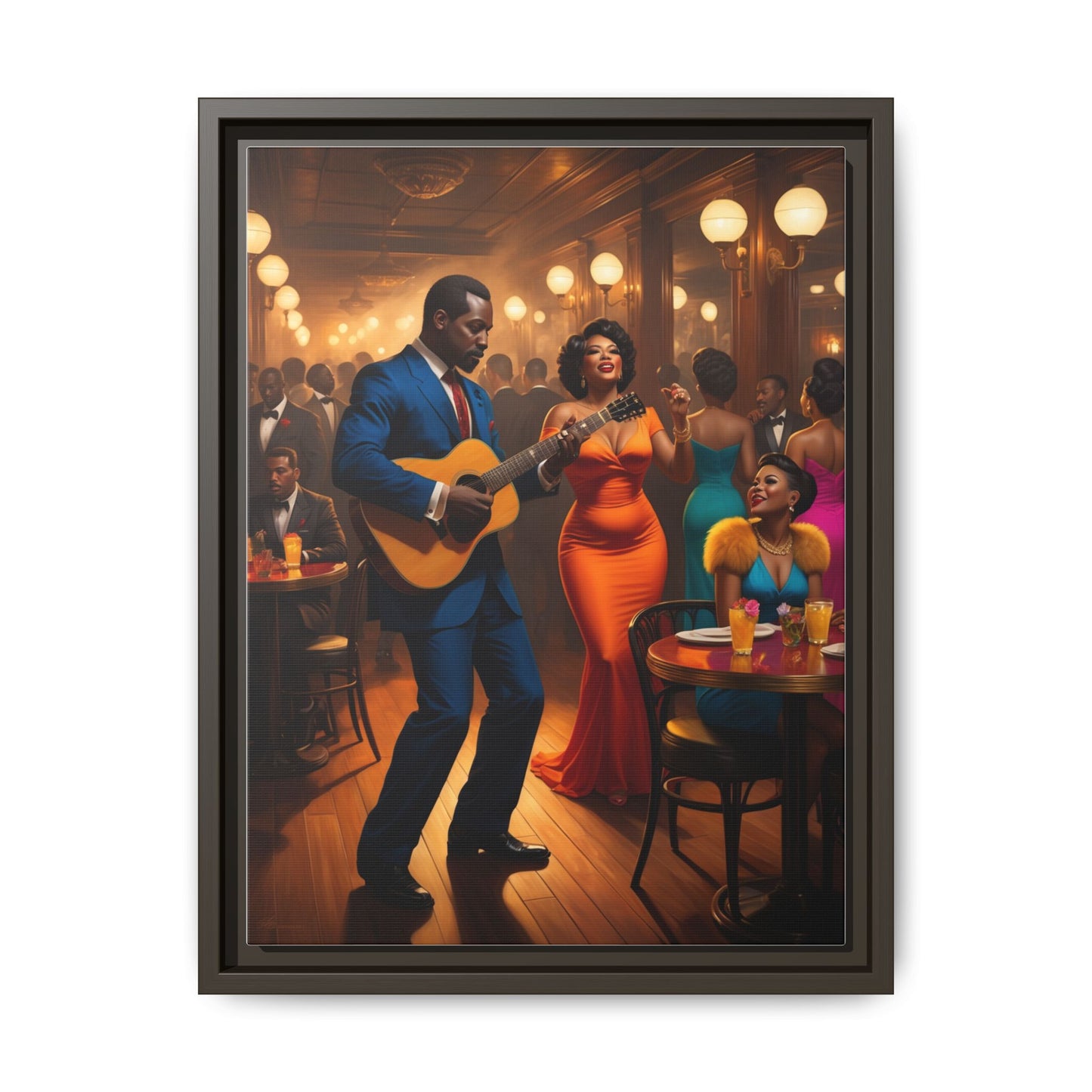 Matte Canvas, Framed (Multi-color)