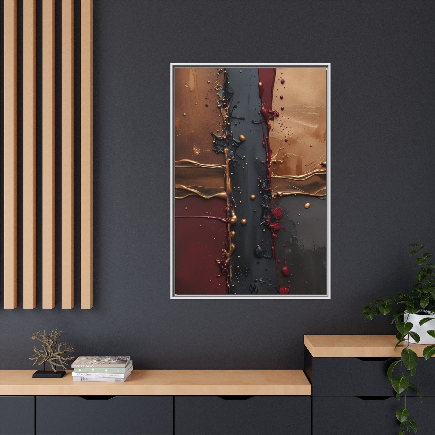 Matte Canvas, Framed (Multi-color)