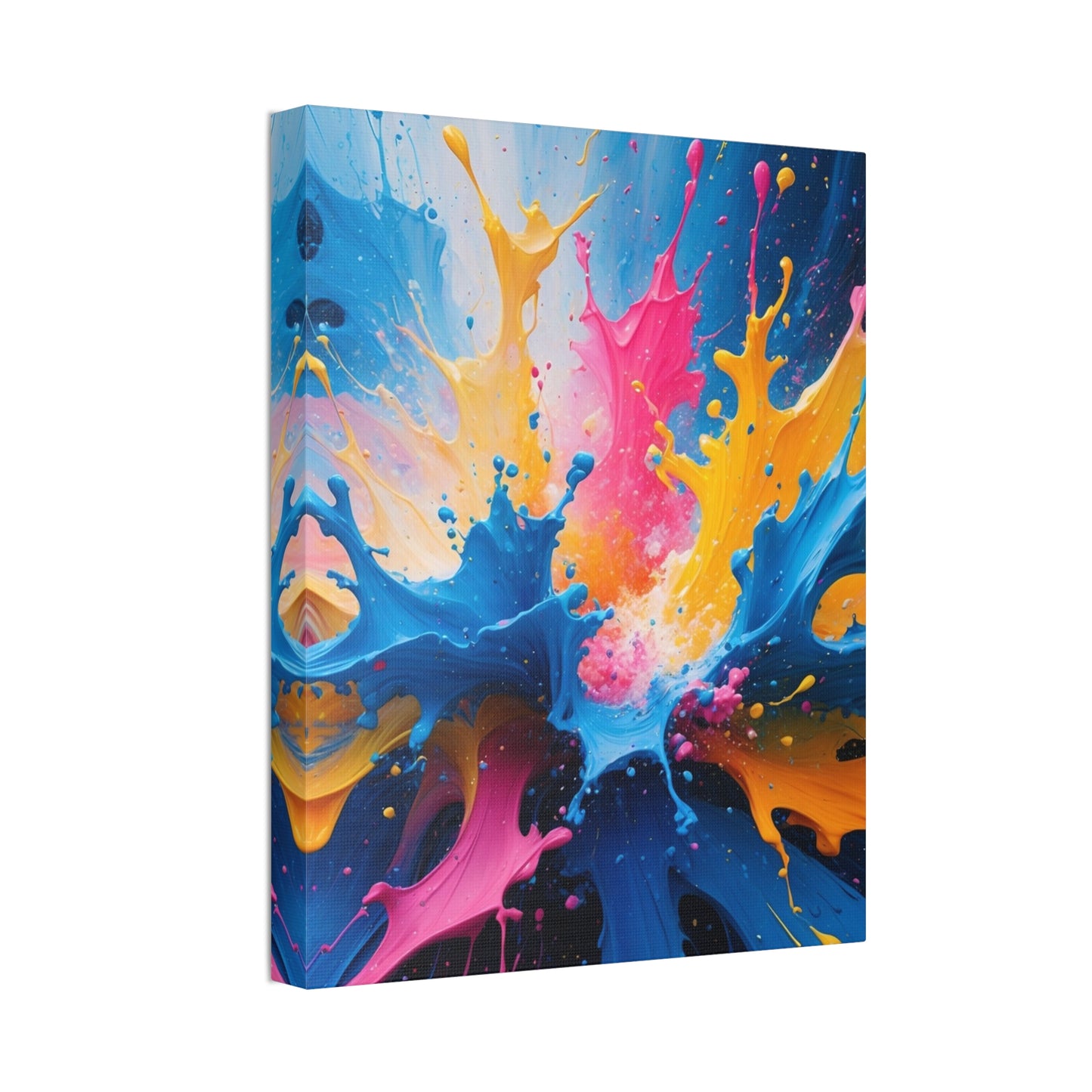 Vibrant Abstract Canvas Art - Colorful Splash Wall Decor