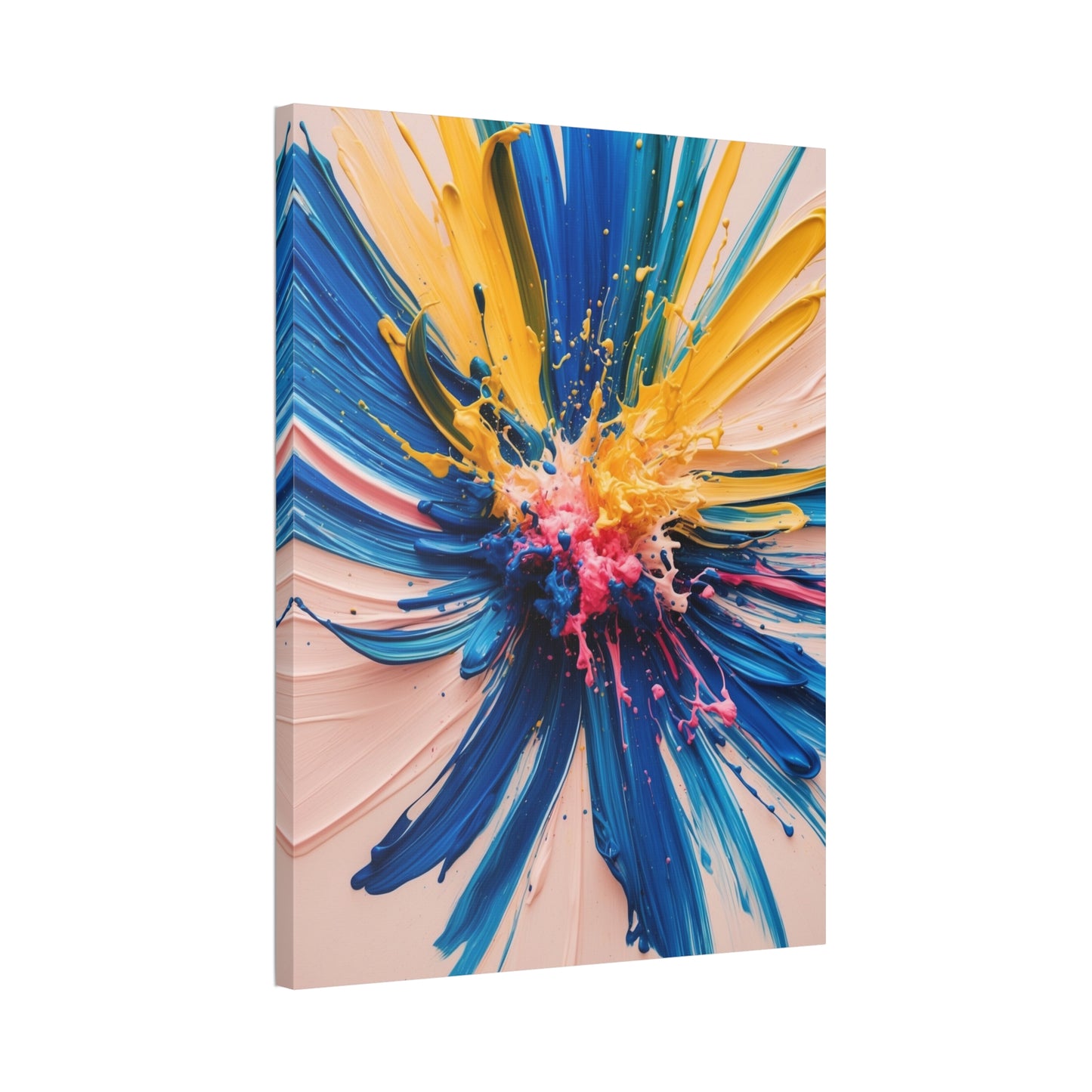 Vibrant Abstract Canvas Art - Color Explosion Wall Decor