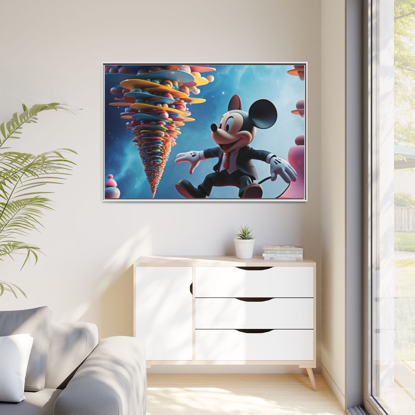 Matte Canvas, Framed (Multi-color)