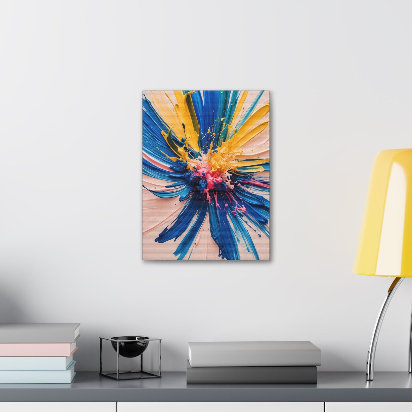 Vibrant Abstract Canvas Art - Color Explosion Wall Decor
