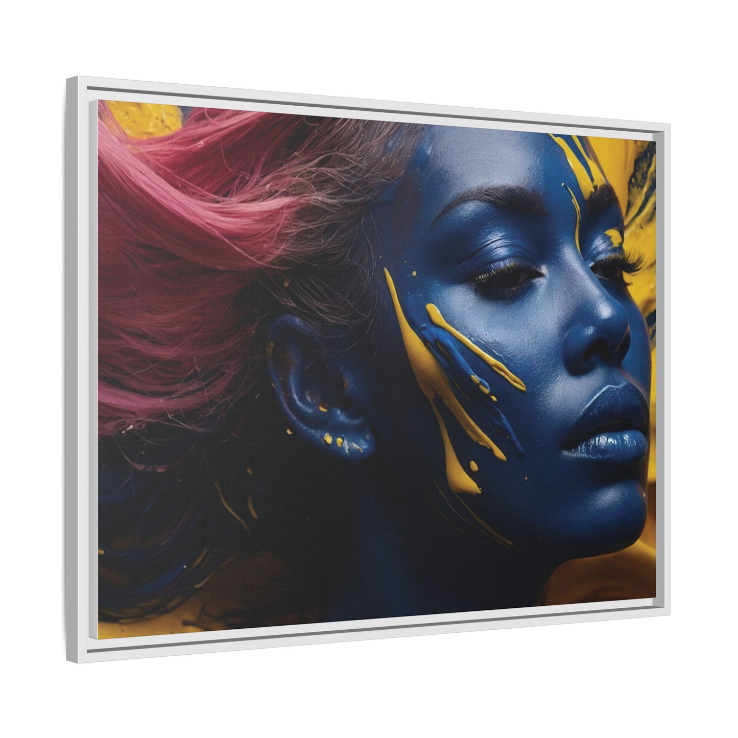 Vibrant Abstract Art Print - Multicolor Framed Canvas Wall Decor