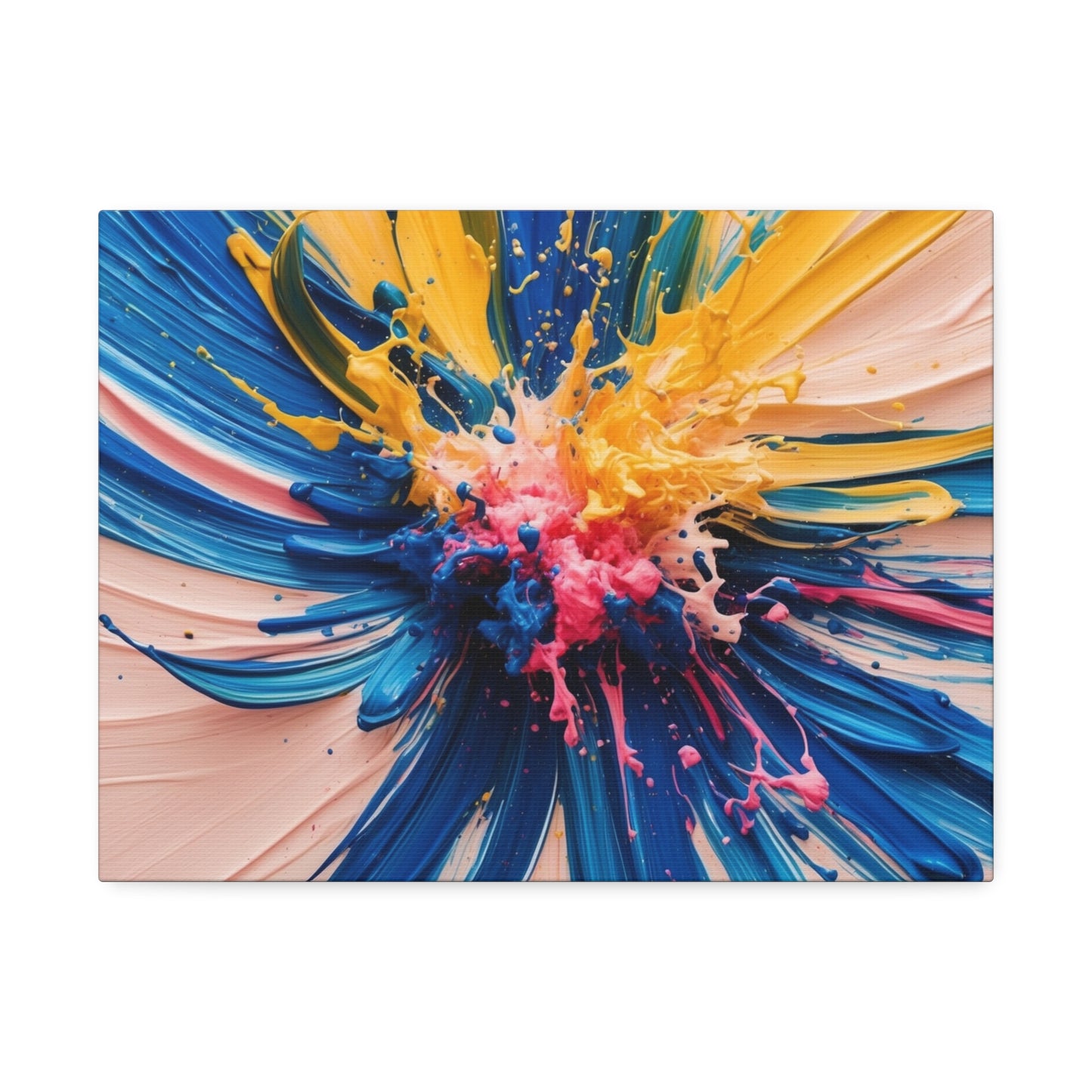 Vibrant Abstract Canvas Art - Color Explosion Wall Decor