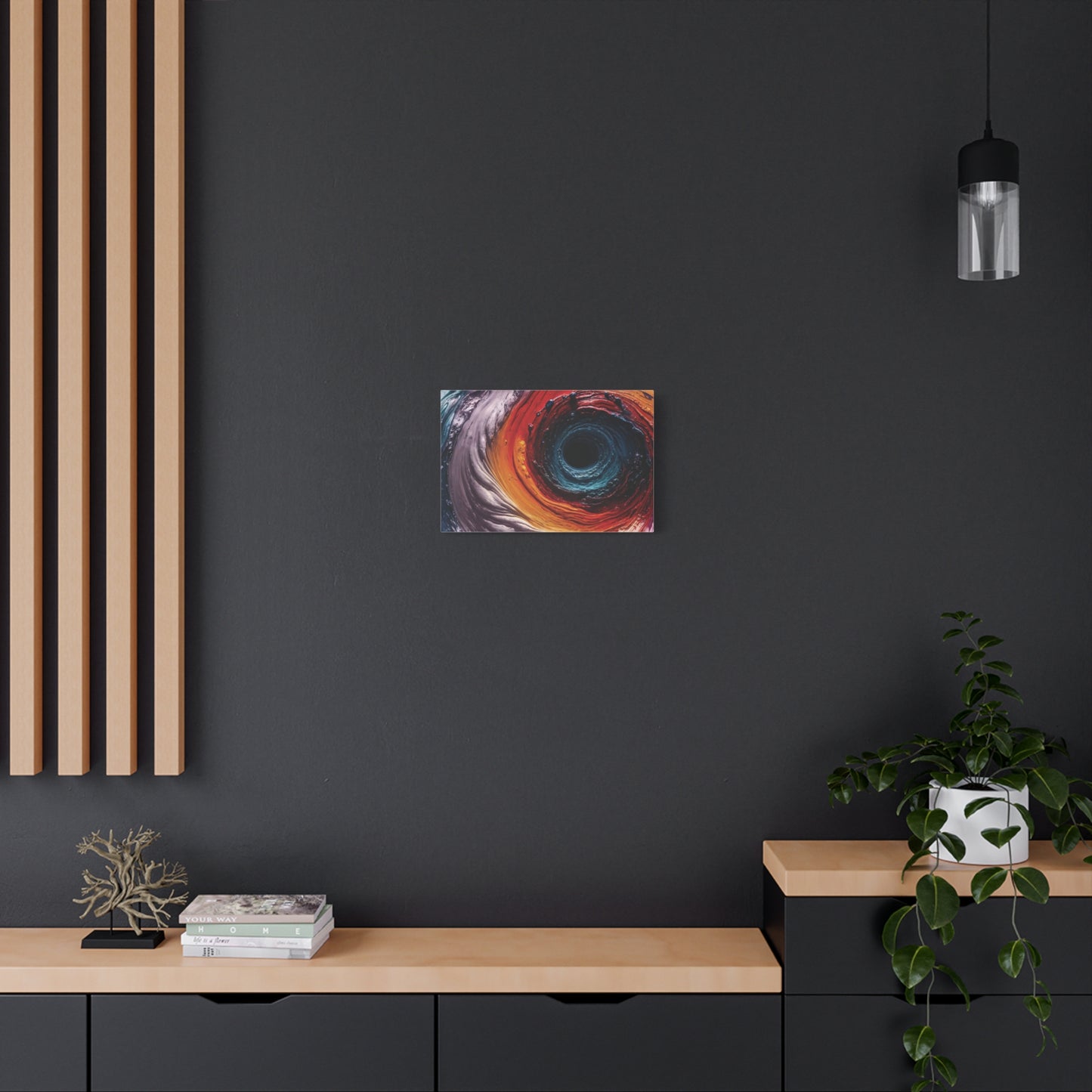 Vibrant Abstract Wall Art Canvas - Swirling Colors