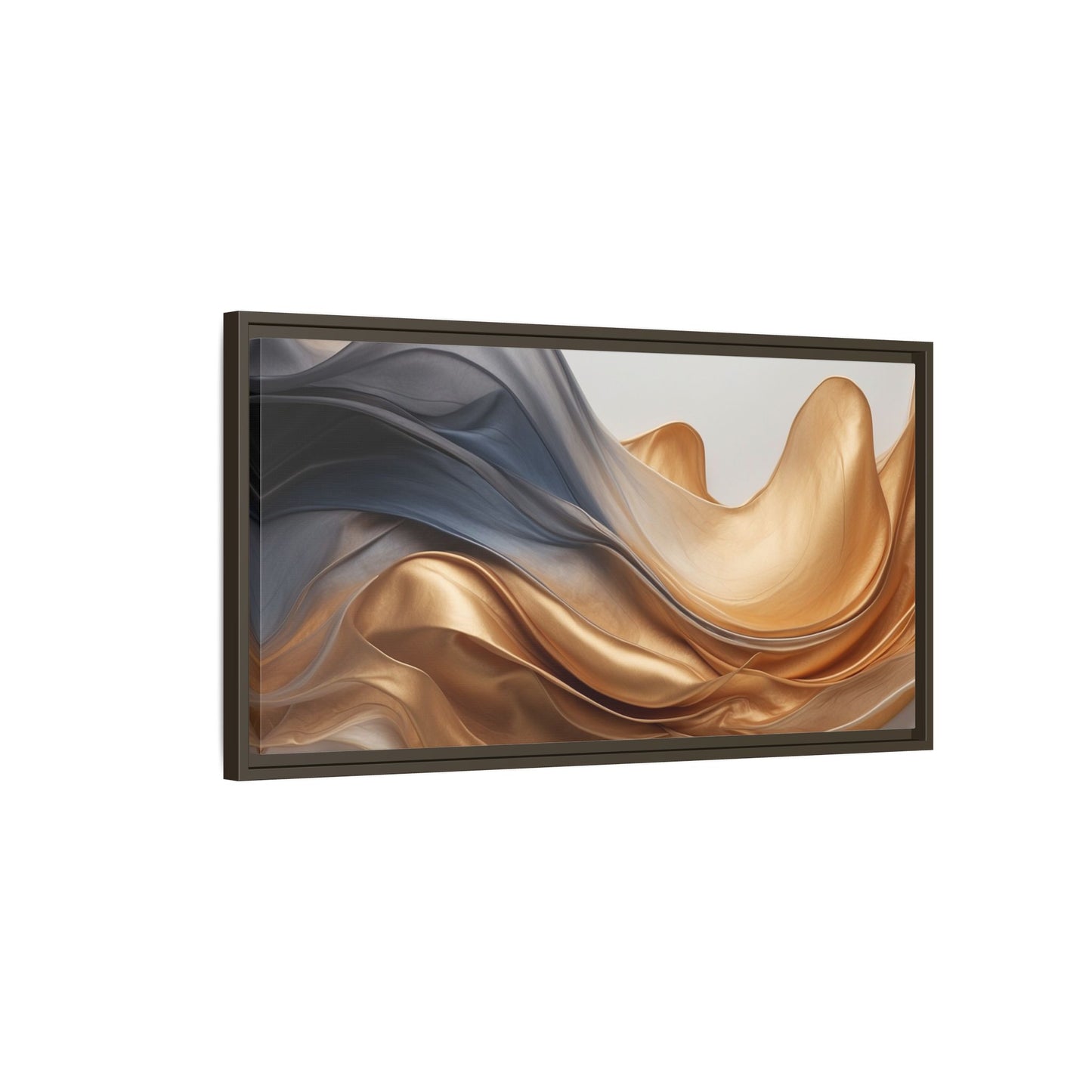 Abstract Matte Canvas Art Print - Framed Multi-color Wall Decor