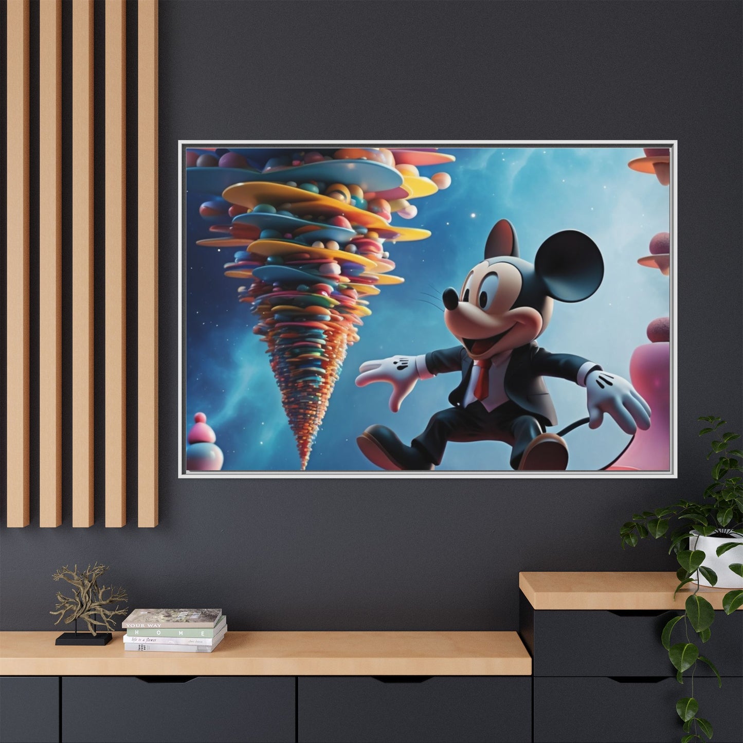 Matte Canvas, Framed (Multi-color)
