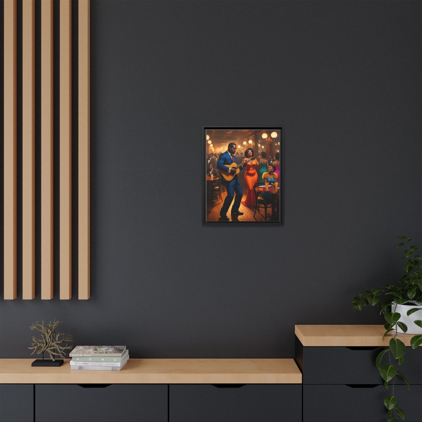 Matte Canvas, Framed (Multi-color)