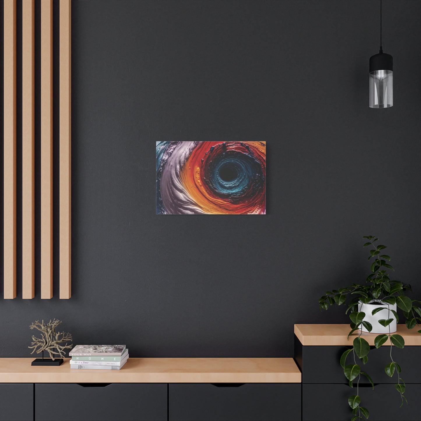 Vibrant Abstract Wall Art Canvas - Swirling Colors