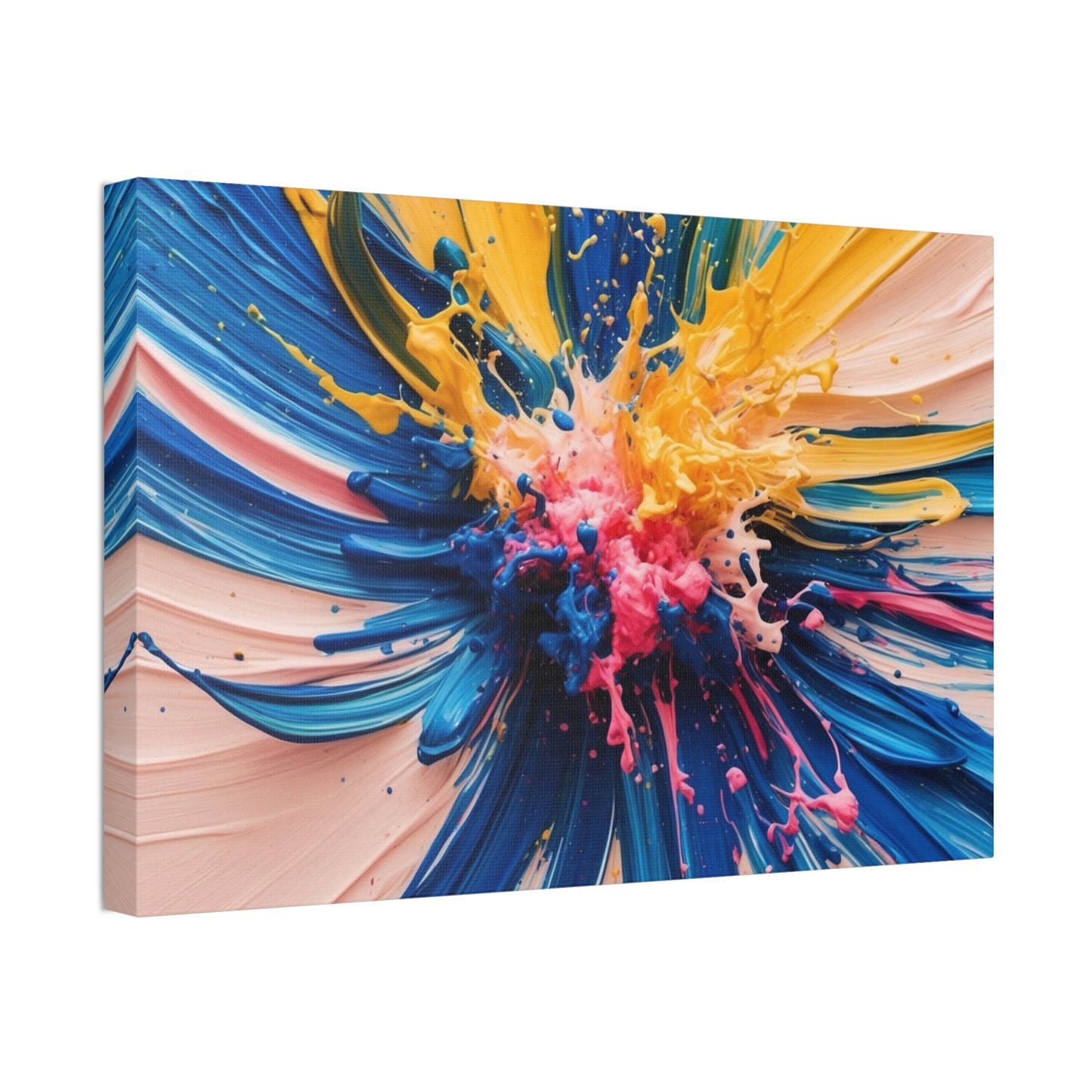 Vibrant Abstract Canvas Art - Color Explosion Wall Decor