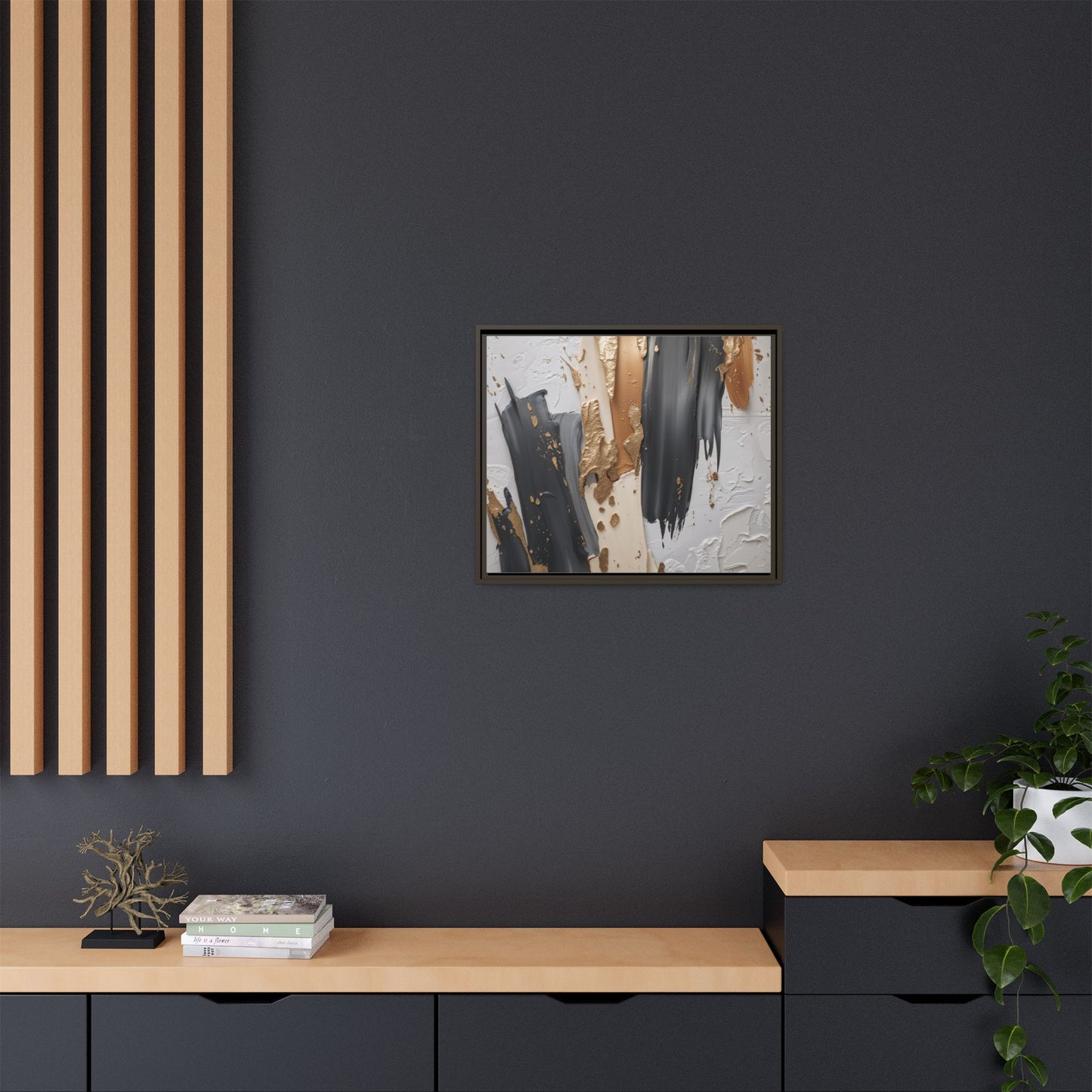 Matte Canvas, Framed (Multi-color)