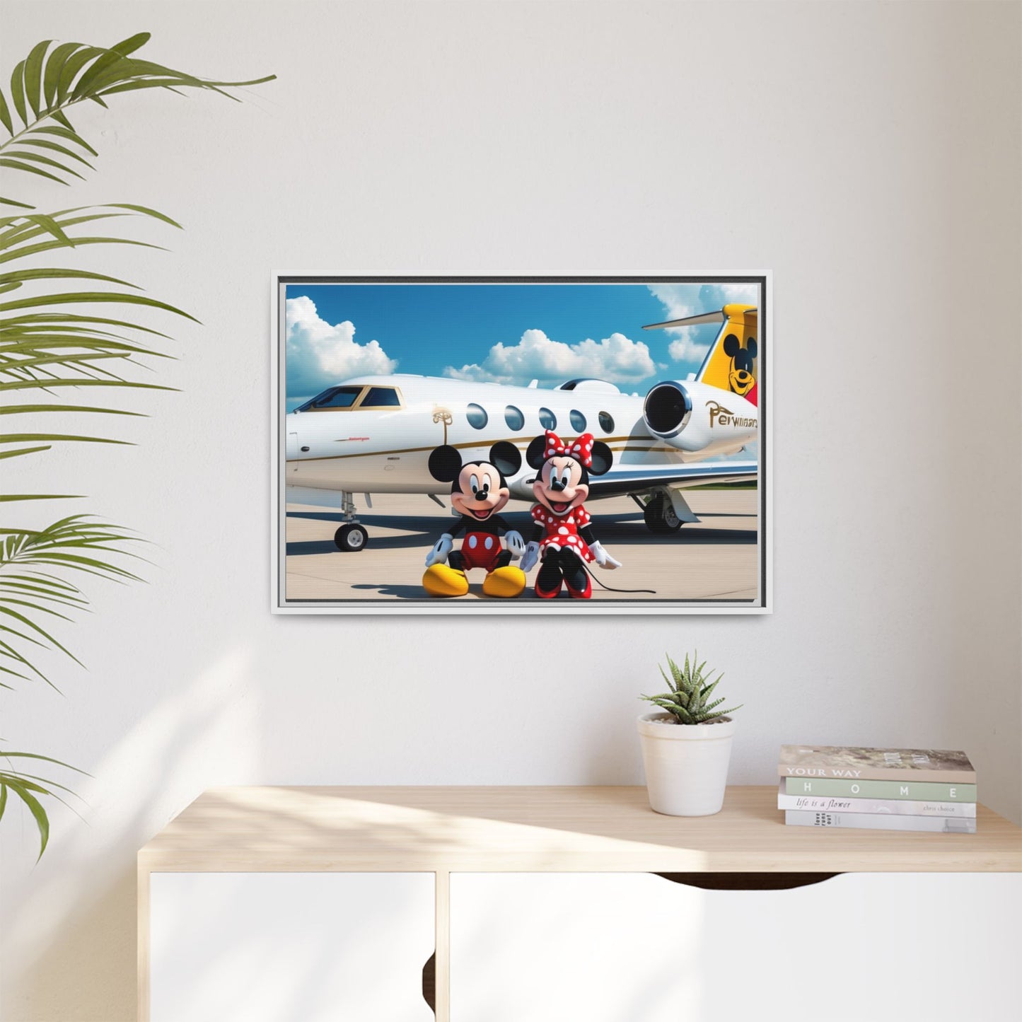 Mickey & Minnie Jetsetter Canvas Art
