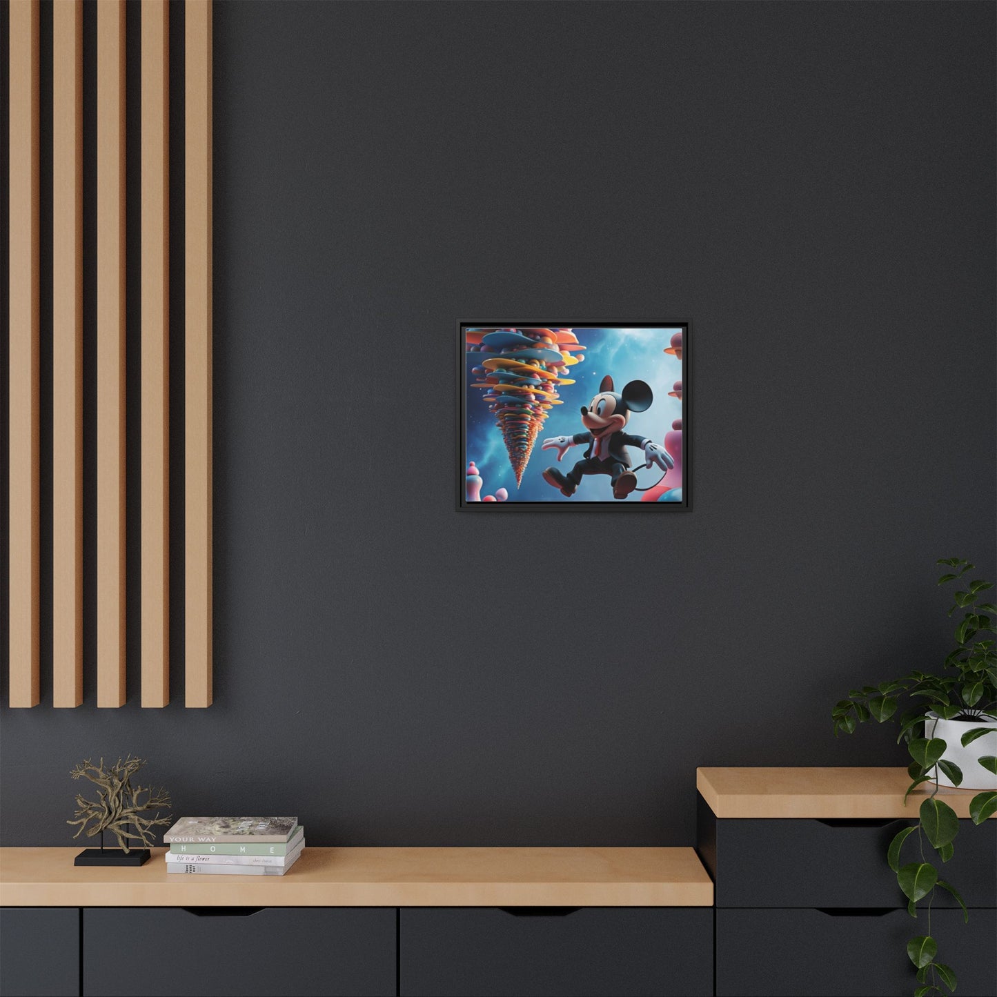 Matte Canvas, Framed (Multi-color)