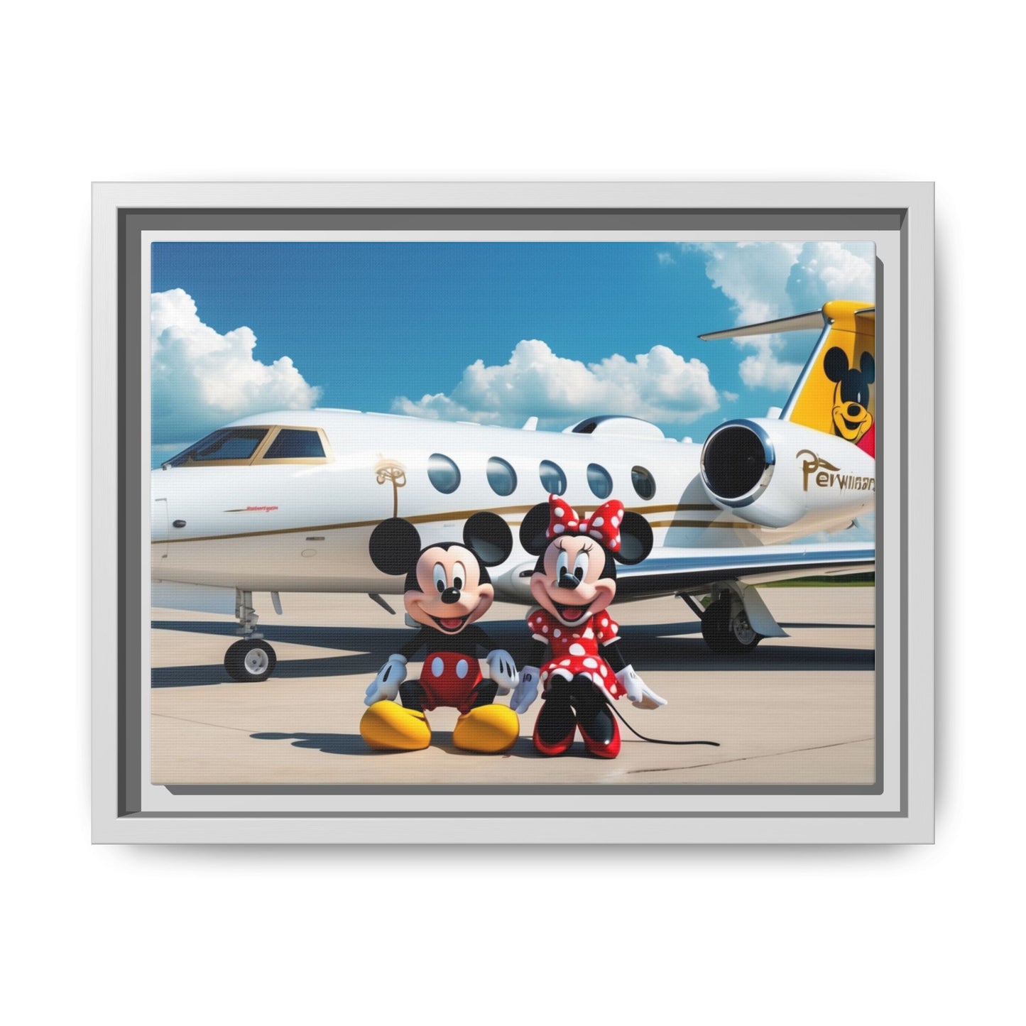 Mickey & Minnie Jetsetter Canvas Art