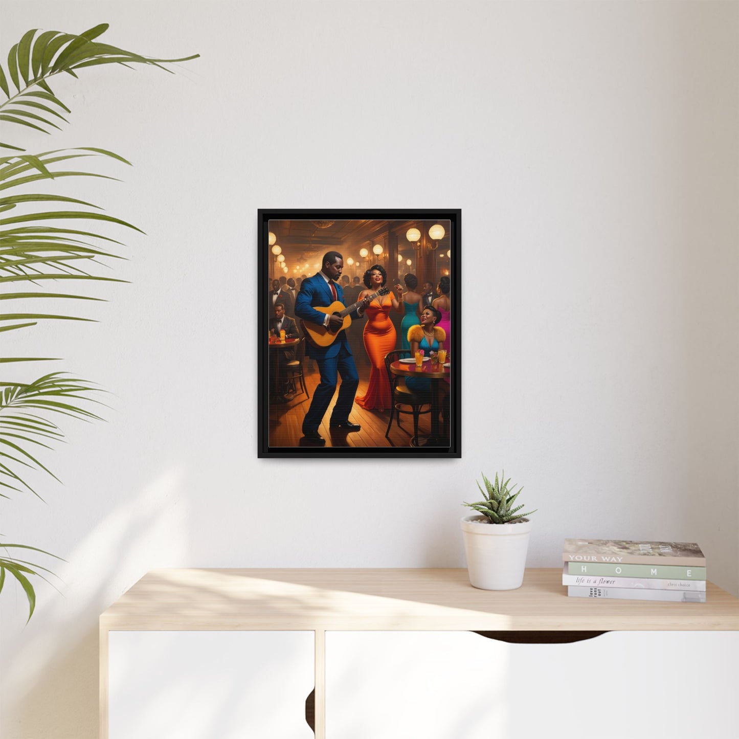 Matte Canvas, Framed (Multi-color)
