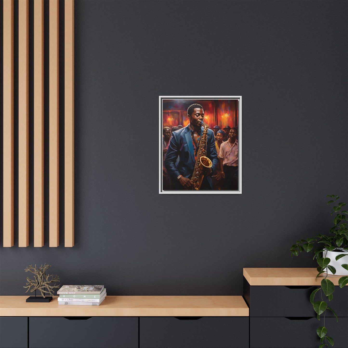 Matte Canvas, Framed (Multi-color)