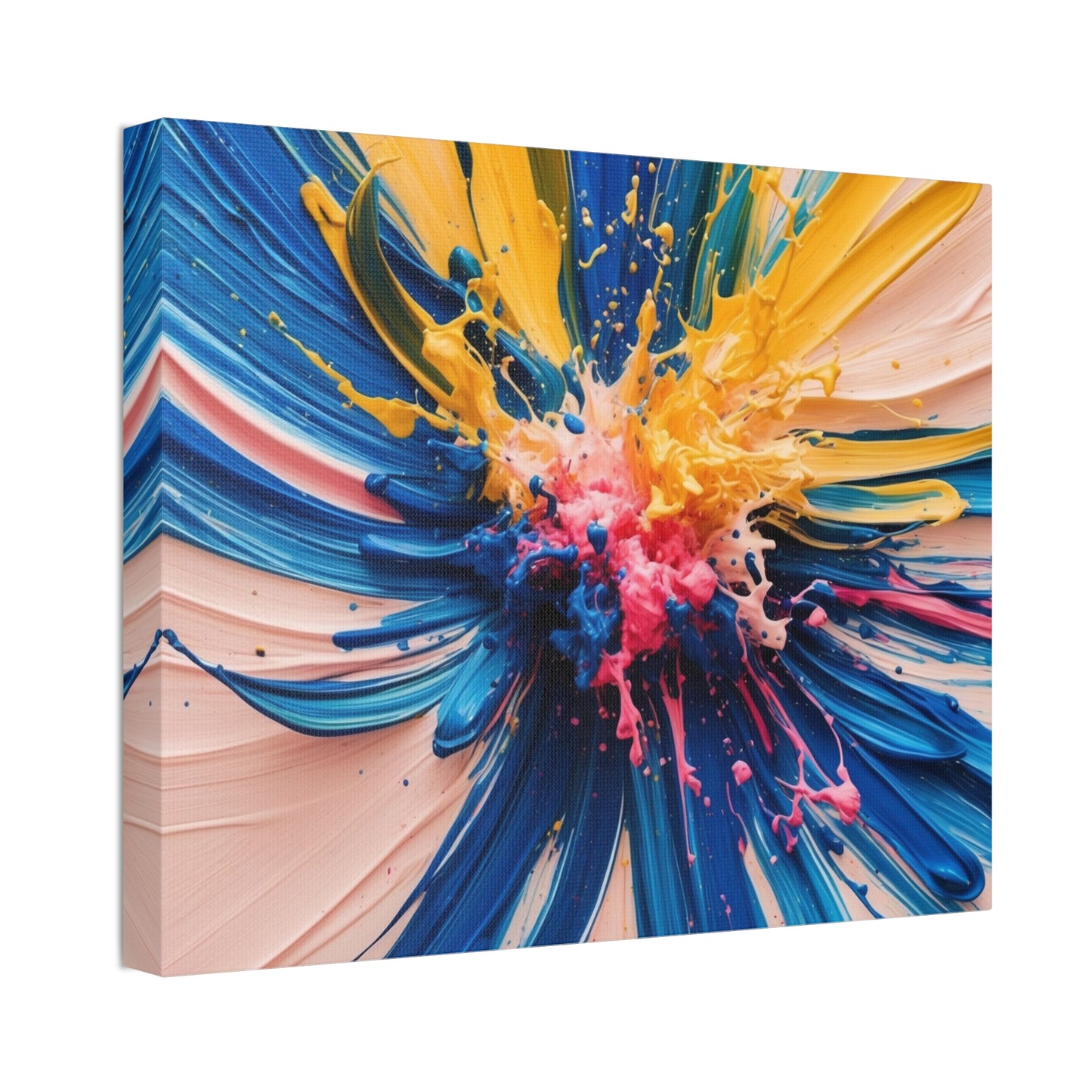 Vibrant Abstract Canvas Art - Color Explosion Wall Decor