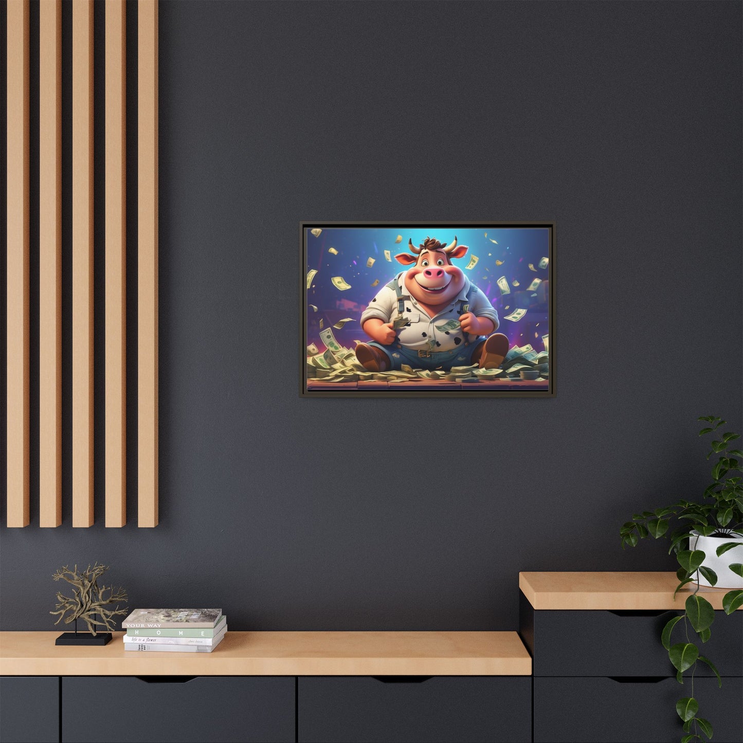 Matte Canvas, Framed (Multi-color)