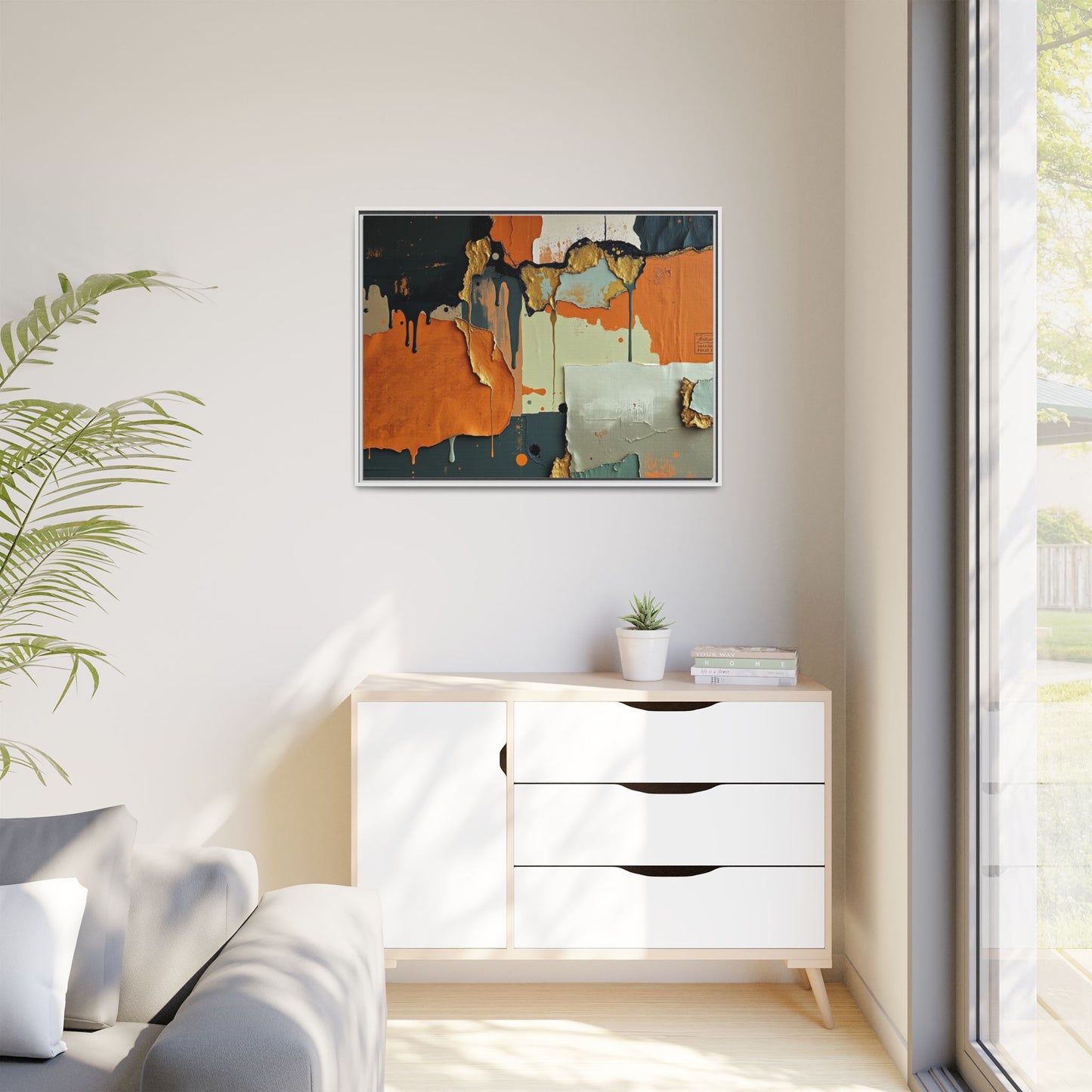 Matte Canvas, Framed (Multi-color)