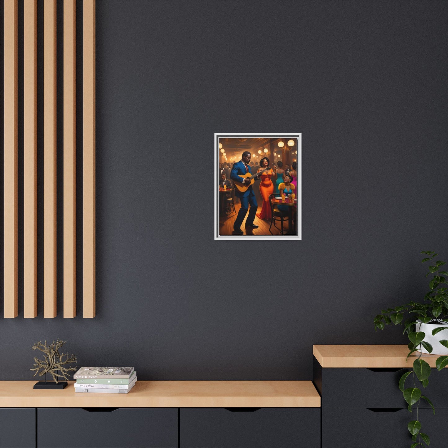 Matte Canvas, Framed (Multi-color)
