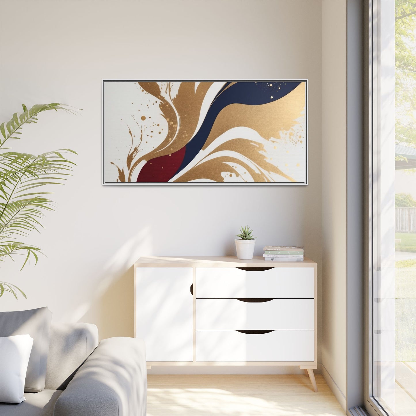 Matte Canvas, Framed (Multi-color)