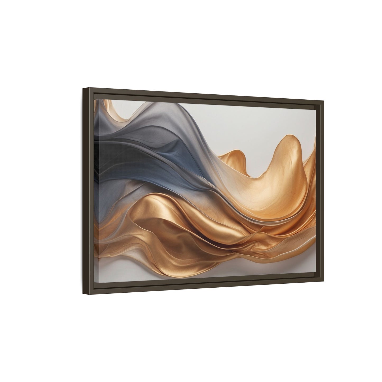 Abstract Matte Canvas Art Print - Framed Multi-color Wall Decor